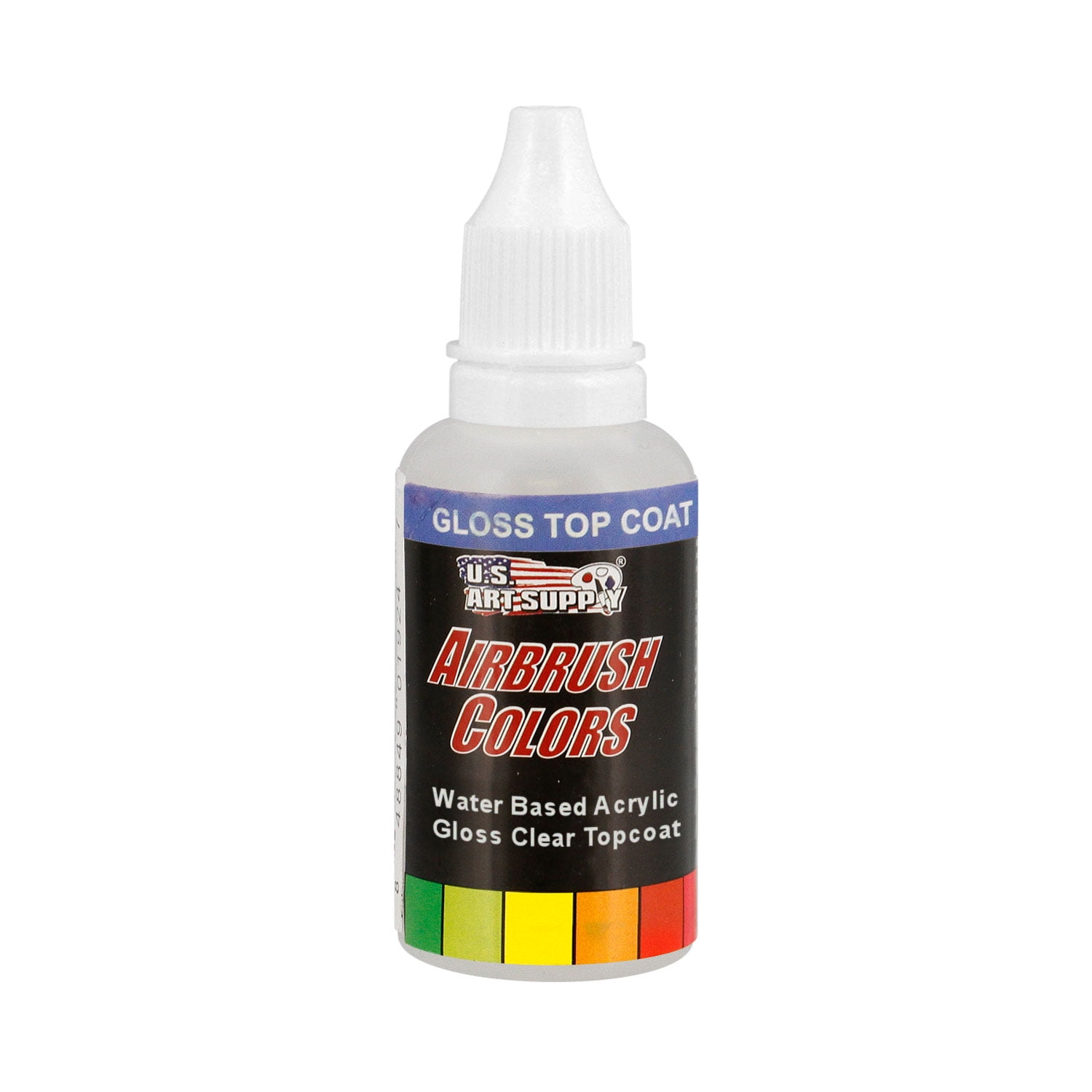 US Art Supply 1Ounce Protective Clear Gloss Top Coat Airbrush Paint