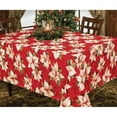 thumbnail image 3 of Kashi Home HolidayTablecloth Printed Christmas Table Décor for Holidays, Gathering, Buffet Table, Parties - Gift 70 Round, 3 of 4