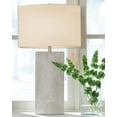 thumbnail image 2 of Signature Design by Ashley Bradard Rustic Contemporary Table Lamp, Brown & Ivory, 2 of 3