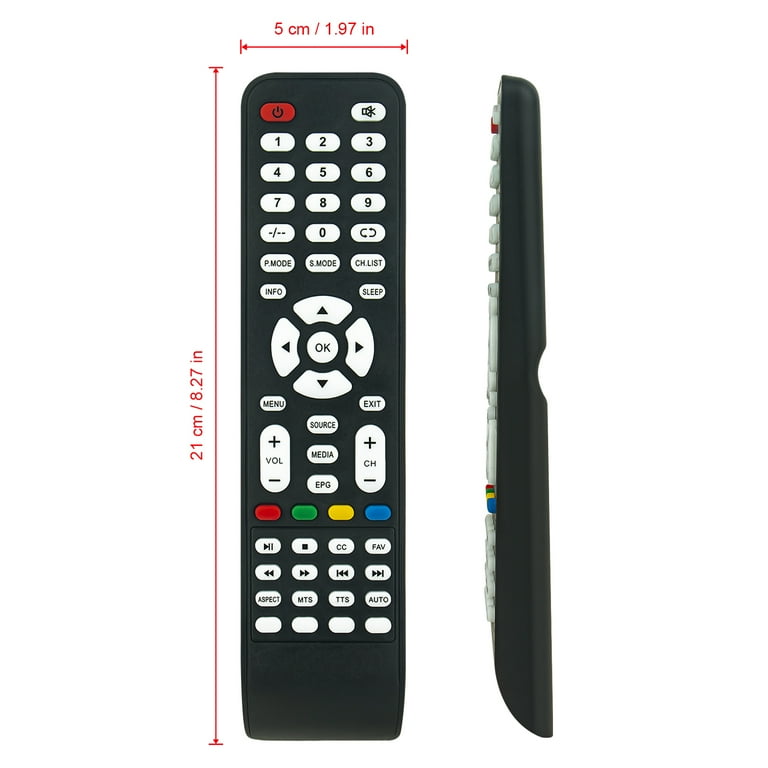 Universal Replacement Remote Control For SuperSonic SC-1912 & SC-2412 LED HDTV