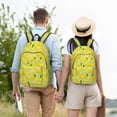 thumbnail image 6 of Balery Bright Lemons Vintage Canvas Backpack for Men and Women - Large Capacity, Durable Travel Laptop Bag for School, Work, Hiking, and Outdoor Activities, 6 of 7