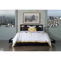Modus Riva 4 Piece Cal King Platform Storage Bedroom Set, Espresso
