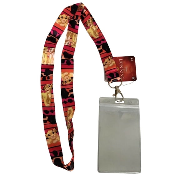 The Lion King Simba Lanyard Badge Holder With Clear ID Holder
