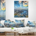 thumbnail image 4 of Designart Tower Bridge Area and City Light - Cityscape Photo Throw Pillow - 16x16, 4 of 5