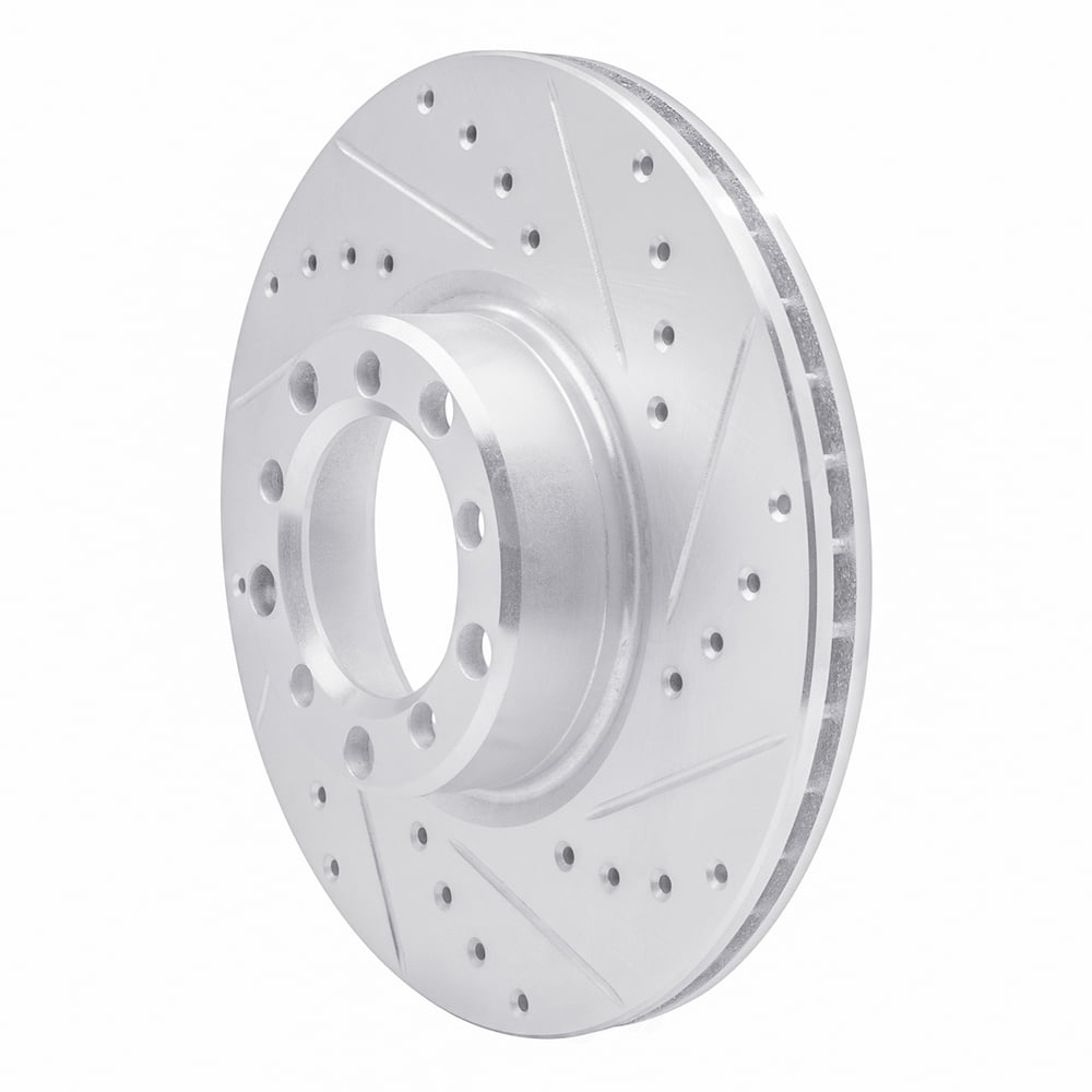 Dynamic Friction Company 631-63007R DFC Brake Rotor - Drilled And Slotted - Silver