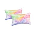 thumbnail image 4 of Move Over Marble Bedding Sets Full Colorful Marble Duvet Cover Set Blue Yellow Marble Textured Pattern Microfiber No Filling, 4 of 6