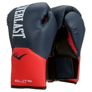 Everlast Pro Style Elite Workout Training Boxing Gloves 14 Ounces, Navy/Red