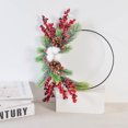 thumbnail image 4 of Bangcool Hoop Wreath Festive Realistic Hanging Wreath Artificial Wreath for Thanksgiving, 4 of 10