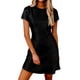 thumbnail image 1 of Elegante Vestido Corto Casual Multi-Color Suelto de las Mujeres Sienten el Cambio Redondo Del Cuello, Elástico Superior de Verano, 1 of 5