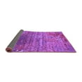 thumbnail image 2 of Ahgly Company Indoor Round Oriental Purple Industrial Area Rugs, 8' Round, 2 of 4