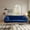 Blue, variant on CQSXDA 72 Inch Foldable Sleeper Sofa In Beige Velvet Material For Small Living Rooms And Bedrooms