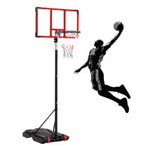 Blazezo Adjustable Kids Basketball Hoop Outdoor, 5.08-8.53FT Portable Basketball Hoops & Goals for Kids Teens Youth, with Fillable Base Shatterproof Backboard for Backyard Driveway