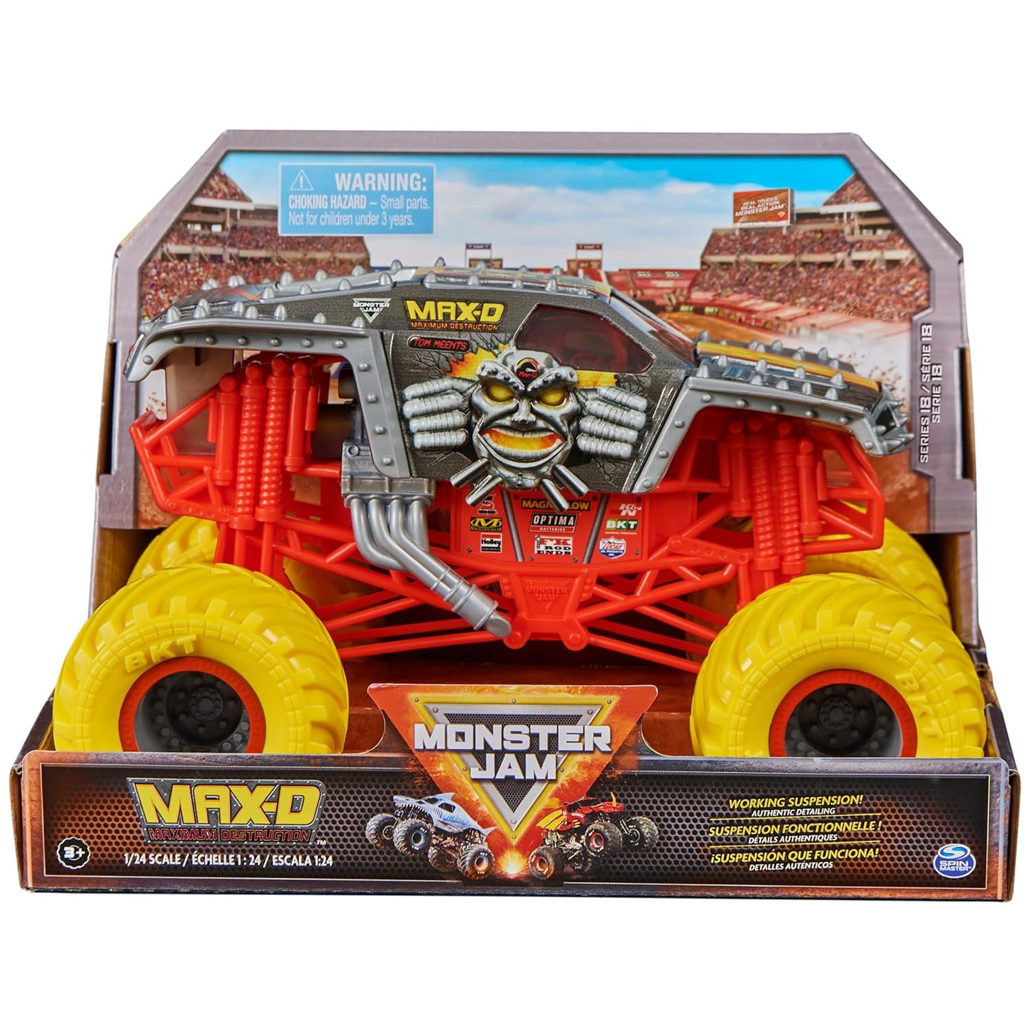 Monster Jam, Monster Truck Collection, 9 Trucks, Exclusive 1:64