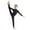 Black, variant on Kids Girls Long Sleeve Zipper Full Length Catsuit Jumpsuit Gymnastic Dance Bodysuit Costumes Ivory 5-6