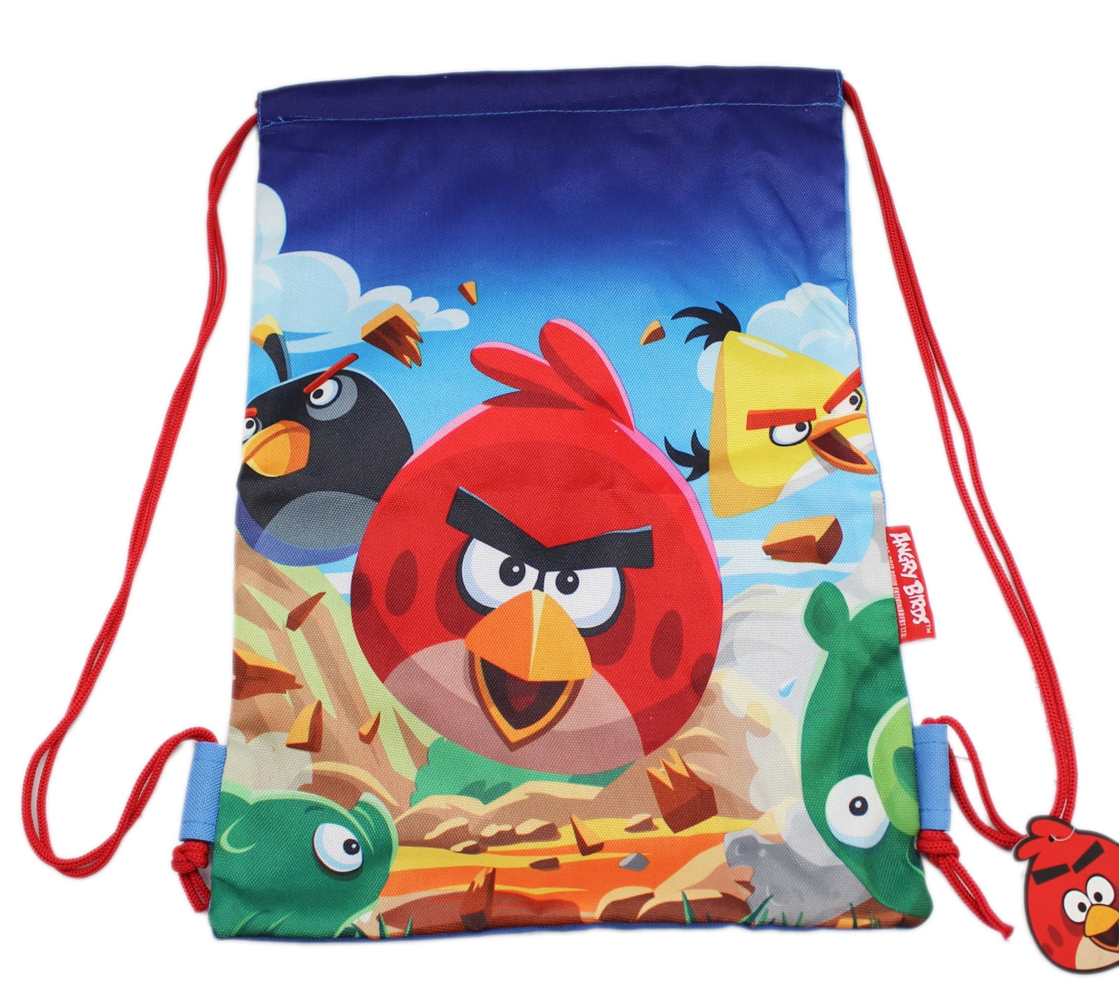 New Commonwealth Toy & Novelty Co. Red Bird Angry Birds Plush Backpack Clip