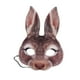 thumbnail image 2 of Máscara de conejo de media cara para Halloween y Pascua, ideal para cosplay, disfraces creativos y accesorios. gris, 2 of 9