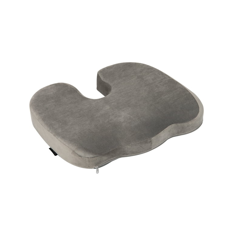Mind Reader - Seat Cushion Cushioned Memory Foam - Gray