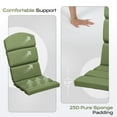 thumbnail image 4 of Aoodor Outdoor Adirondack Chair Cushions Set of 2, Water Resistant High Back Patio Rocking Chair Cushion, 4 of 7