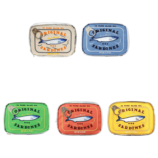 Cosméticos Sardinas Enlatadas Almacenamiento Creativa para El (Beige)