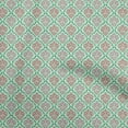 thumbnail image 1 of oneOone Georgette Viscose Mint Green Fabric Asian Suzani Craft Projects Decor Fabric Printed By The Yard 42 Inch Wide, 1 of 5