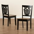 thumbnail image 4 of Baxton Studio Gervais Wood Dining Chair in Two-Tone Dark Brown/Walnut (Set of 2), 4 of 17