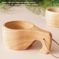 thumbnail image 2 of Advancent Taza de para café, té, leche, tazas creativas de madera, desayuno, avena, taza con asa, cocina, oficina, tazas, suministros para beber Teteras mil trescientos veintiocho Advancent HA081198-01, 2 of 6