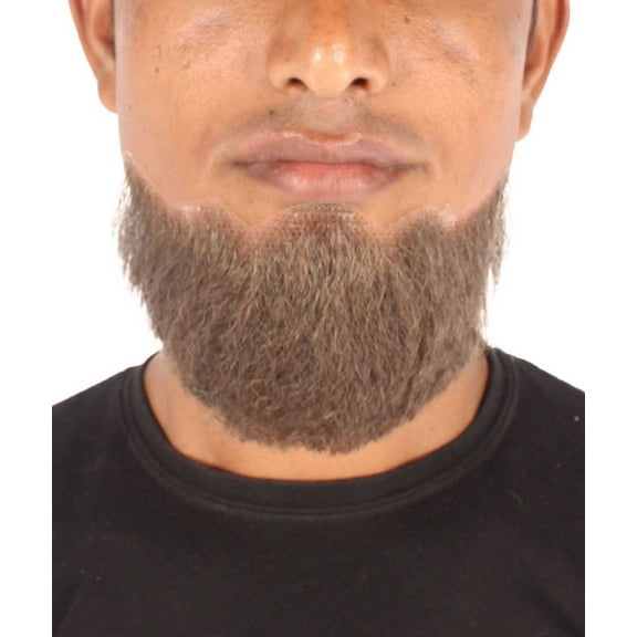 HPO Adult Men's Hollywoodian Synthetic Hair Beard, Brown