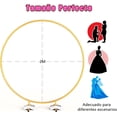 thumbnail image 2 of Kit de Arco de Globos Metal, Aro para Decoración de Globos Redondo, Soporte para Globos con Base Desmontable, Estructura para Globos para Fiesta de Bodas, 2 of 4