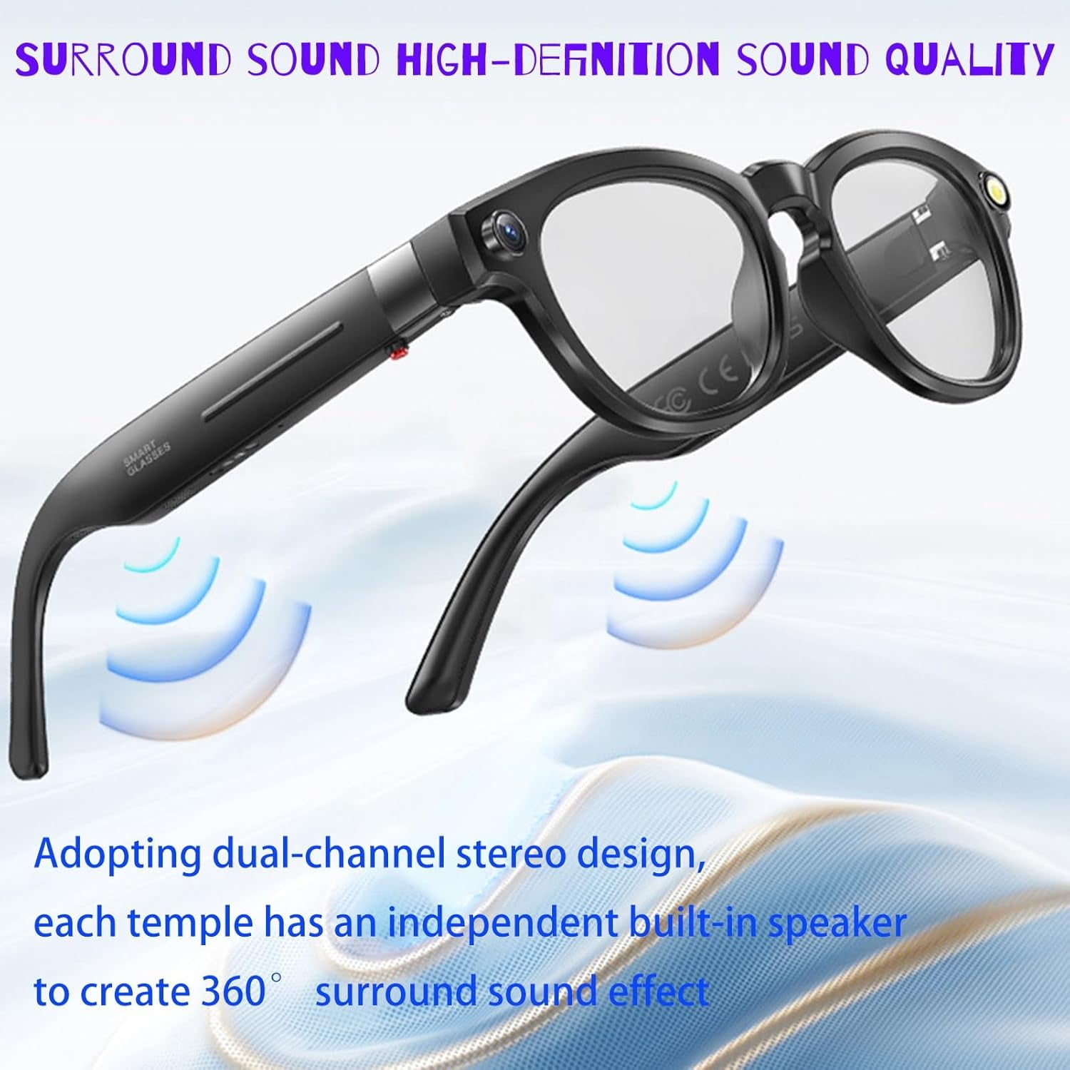 Cyanvue Ai Smart Glasses, 2026 Upgrade 8mp Camera Glasses with