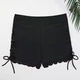 thumbnail image 6 of UJNDER Womens Swim Shorts High Waisted Swim Bottoms with Soft Liner for Comfort and Beach Coverage Swim Bottoms for Women Black_003 L, 6 of 9