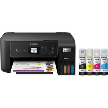 Epson EcoTank ET-2800 Wireless Color All-in-One Cartridge-Free Supertank Printer with Scan and Copy ? The Ideal Basic Home Printer - Black