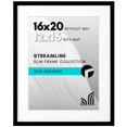 thumbnail image 1 of Americanflat 16x20 Picture Frame with Polished Plexiglass - Use as 12x16 Frame with Mat or Display 16x20 Photo Without Mat - Stre, 1 of 7