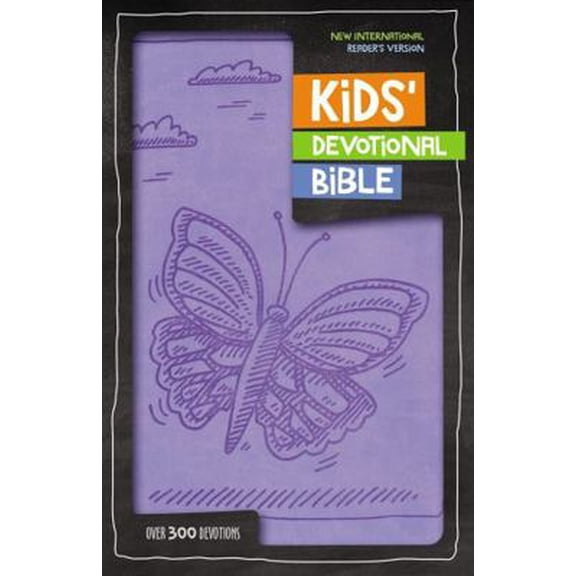 Pre-Owned Nirv, Kids' Devotional Bible, Leathersoft, Lavender: Over 300 Devotions (Unknown) 0310758149 9780310758143
