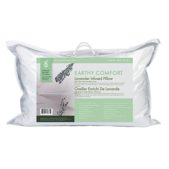 Earthy Comfort Oreiller Enrichi De Lavande - Grand Lit