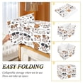 thumbnail image 4 of BZSMCE Storage Bin Cube Organizer Basket with Flip-Top Lid Puppy Paw and Bone Printed, 4 of 7