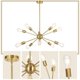 thumbnail image 5 of Lámpara colgante moderna, lámpara colgante de latón industrial vintage de 10 luces, altura ajustable, para dormitorio, sala de estar, cocina, loft, pasillo, comedor, bar RUIOIU, 5 of 5