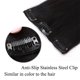 thumbnail image 3 of Clip Extensiones de Cabello de Cabello Humano Real de 10 Pulgadas Extensiones de Cabello Humano con Clip de Cabello Castaño Medio y Rubio Oscuro Extensiones de Cabello con Clip Doble Trama 100% Cabel, 3 of 5