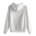thumbnail image 6 of Zip Up Hoodie Women Y2K Sweatshirt Casual Long Sleeve Hoodies Oversized Fall Spring Fleece Jacket with Pockets Light Gray S, 6 of 6