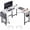 White, variant on EDX L Shaped Computer Desk Corner Desk, Gaming Table 50 inch PC Writing Study Desk for Home Office Dorm Small Space, Black