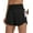 Black, variant on PINSPARK Running Shorts for Women Athletic Workout Gym Short Elastic High Waisted Sportswear Quick Dry with Zip Pockets