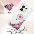 thumbnail image 3 of Funda para Xiaomi Redmi Note 13 4G con Brillo Líquido Flotante, Purpurina, Parachoques y Anillo Giratorio Soporte, 3 of 5