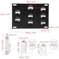thumbnail image 2 of Car Front Bumper Tow Hook License Plate Mount Bracket Holder Set Bolt on for MercedesBenz, 2 of 7