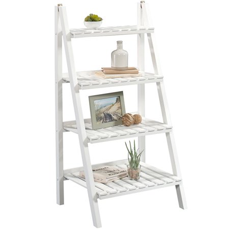 Sauder Cottage Road 4 Shelf Ladder Bookcase In White Walmart Canada