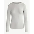 thumbnail image 3 of Joyspun Women’s Everyday Seamless Shirt with Long Sleeves, Sizes XS-3XL, 3 of 6