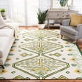 thumbnail image 2 of SAFAVIEH Aspen Eirann Southwestern Wool Area Rug, Ivory/Yellow, 8' x 10', 2 of 8
