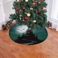 thumbnail image 2 of FMSHPON Fantasy Castle Xmas Christmas Tree Skirt Stand Mat for Holiday Party Decoration Indoor Outdoor 48 inches, 2 of 3