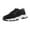 Black, variant on NOKIO Women's Sport Shoes Lightweight Casual Fitness Shoes Comfortable Non-S𝗅ip Sneakers with Platform Sole, Breathable 𝖫a𝖼e Up Athlet𝗂c Shoes for Work, Traveling and Hiking