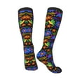 thumbnail image 4 of Easygdp Colorful Floral Fashionable Adult Sockings&Sports Sockings&Breathable Sockings, Non-Pilling,Contrasting Color Design, 4 of 9