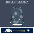 thumbnail image 5 of FORMRS Unisex School Backpack 17" Student Travel Bag with Laptop Compartment, Dark Blue Hexagon Patterns, 5 of 7