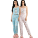 thumbnail image 1 of Set De 2 Conjunto Pijama Mujer Blusa Y Pantalón Dama Piyama Unitalla Pyjama, 1 of 9